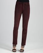 Nydj Sheri Pythonprint Skinny Pants - Lyst