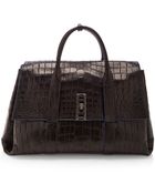 Proenza Schouler Crocodile Ps Elliot Large Satchel - Lyst