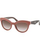 Prada Acetate Cat-Eye Sunglasses - Lyst