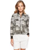 Hugo Andina | Silk Print Bomber Jacket - Lyst