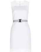 Victoria, Victoria Beckham Dress With Silk-Organza Panels - Lyst