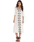 Free People Embroidered Dress - Lyst