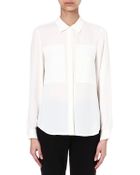 Theory Silk Shirt - Lyst
