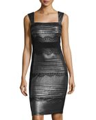 Jax Jersey Lace-Trim Cocktail Dress - Lyst