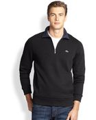 Lacoste Half-Zip Pullover Sweater - Lyst