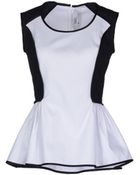 Prabal Gurung Sleeveless Tshirt - Lyst