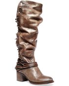 Freebird By Steven Coal Leather Boots - Lyst