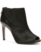 Ann Taylor Velleta Haircalf Peeptoe Shooties - Lyst