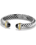 David Yurman Waverly Bracelet With Black Onyx & Gold - Lyst