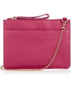 Oasis The Stephanie Leather Clutch - Lyst