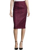 Michael Kors Herringbone Pencil Knee-Length Skirt - Lyst
