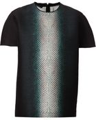 Cedric Charlier Structured Printed Shirt - Lyst