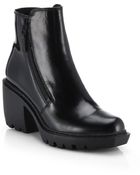 Opening Ceremony Grunge Double Zip Leather Ankle Boots - Lyst