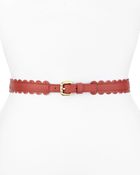 RED Valentino Scalloped Perforated Leather Belt - Lyst
