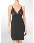 Calvin Klein Infinite Lace Chemise - Lyst