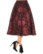 Akira Black Label Festive Rose Skirt - Lyst