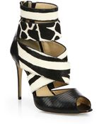 Paul Andrew Shirin Calf Hair & Leather Booties - Lyst
