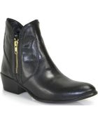 Steve Madden Zipster - Leather Bootie - Lyst
