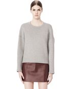 Alexander Wang Cotton Neoprene Crewneck Sweatshirt - Lyst
