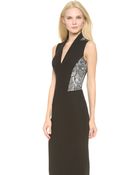 L'Wren Scott Lace Panel Sheath Dress - Lyst