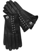 Michael Kors Michael Leather Astor Studded Gloves - Lyst