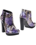 Just Cavalli Ankle Boots - Lyst