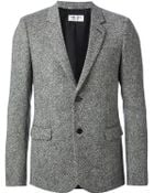 Saint Laurent Tweed Blazer - Lyst