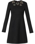 Alexander McQueen Ivy Crystalembellished Shift Dress - Lyst