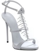 Giuseppe Zanotti Black Leather Skeletal Fish Sandals - Lyst
