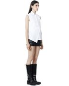 Balenciaga Leather Short - Lyst