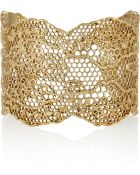Aurelie Bidermann Vintage Lace Gold-Plated Cuff - Lyst