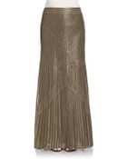 Rachel Zoe Pearl Silk Georgette Sequined Maxi Skirt - Lyst