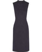 Oscar de la Renta Stretch Wool-blend Dress - Lyst