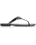 Tory Burch Speer Printed Flat Thong Sandal - Lyst