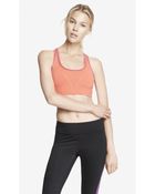 Express Exp Core Piped Back Cut-Out Sports Bra - Lyst