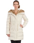 Laundry By Shelli Segal Cinch Waist Walker Coat - Lyst