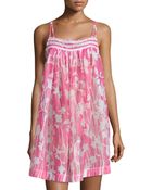 Oscar de la Renta Rose Trellis Cotton Lawn Chemise - Lyst