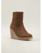 A.P.C. Wedged Ankle Boots - Lyst