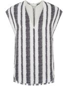 3.1 Phillip Lim Silk Stripe Tunic Top - Lyst