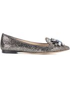 Tory Burch Mayada Embellished Ballerinas - Lyst