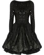 Alice + Olivia Tella Sequin-Embellished Organza Dress - Lyst