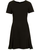 Topshop Crepe Flippy Dress - Lyst