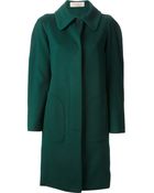 Nina Ricci Single Breasted Coat - Lyst
