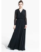 Mango Wrapped Gown - Lyst