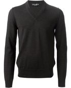 Dolce & Gabbana Vneck Sweater - Lyst