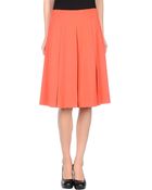 Emporio Armani Knee Length Skirt - Lyst