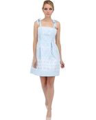 Vivetta Embroidered Taffeta Dress - Lyst