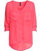 H&M Chiffon Blouse - Lyst