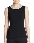 Dolce & Gabbana Crystal-Embellished Boatneck Top - Lyst