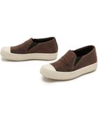 Rick Owens Drkshdw Ramones Slip On Sneakers - Brown - Lyst